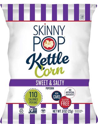 Skinny Pop Variety 12-Pack, Sweet &amp; Salty Kettle, White Cheddar, Original, 12-0.5/0.8 oz Individual Bags