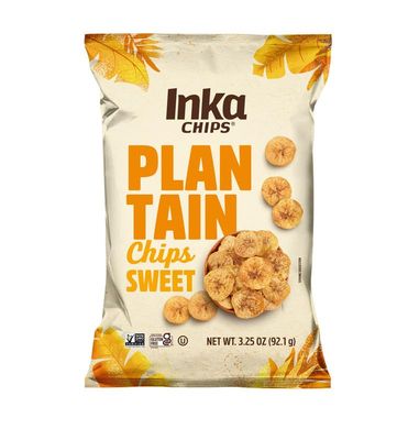 Inka Crops Inka Chips, Sweet Plantain Chips, 3.25 Ounce (Pack of 12)