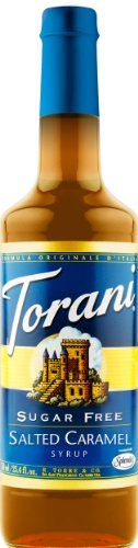 Torani Sugar Free Salted Caramel Syrup, 25.4 oz