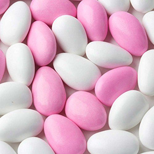 Pink &amp; White Jordan Almonds 1LB Bag
