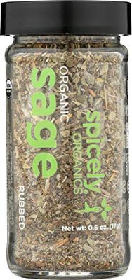 SPICELY Organic Jar Sage Rubbed, 0.6 OZ