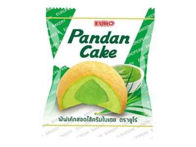 Euro Pandan Cake 1 Box Net Wt 144 G.
