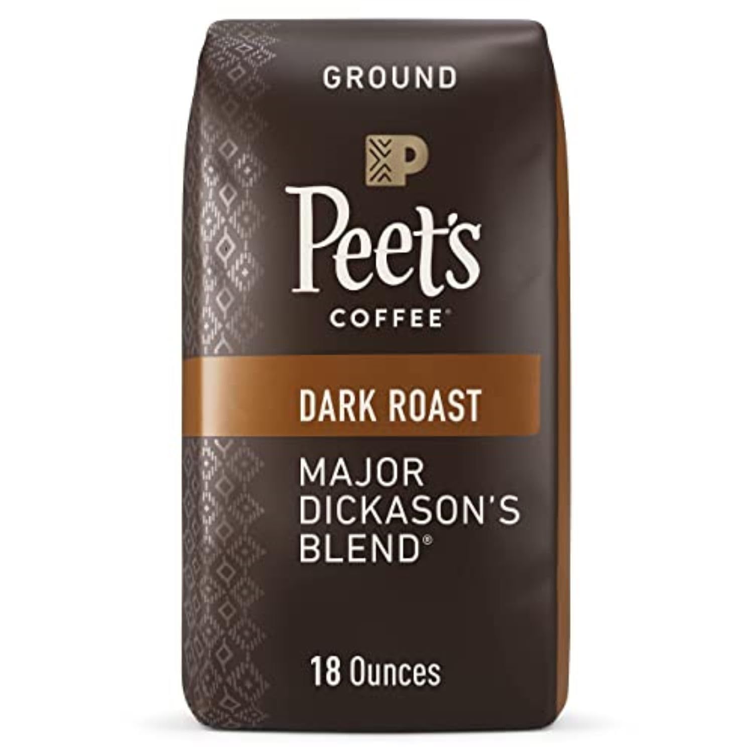 Peet&#39;s Coffee, Dark Roast Ground Coffee - Major Dickason&#39;s Blend 18 Ounce Bag