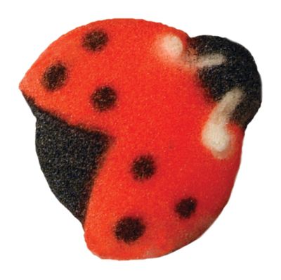 Lucks Dec-Ons Decorations Molded Sugar/Cup-Cake Topper, Ladybugs, 3/4 Inch, 176 Count
