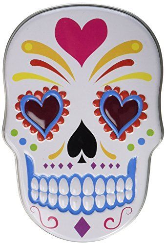 Sugar Skulls Candy Tin (random color) by Boston America