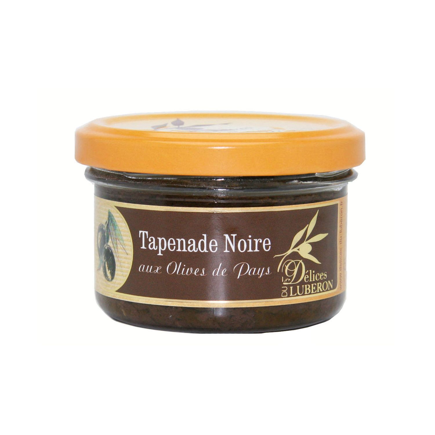 Tapenade Noire, Schwarze Oliven Zubereitung, 90g, Tapenade Noire aux Olives de Pays, Les Dlices du Lubron, Provence