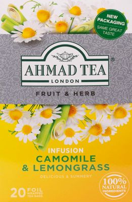 Ahmad Teas - Camomile &amp; Lemongrass 1.4oz - 20 Tea Bags, Brown