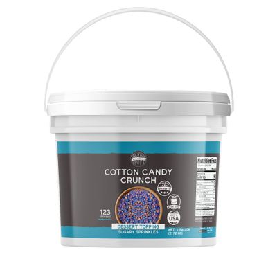 Birch &amp; Meadow 1 Gallon of Cotton Candy Crunch, Ice Cream Topping, Dessert Topper