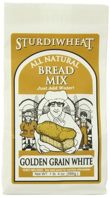 Sturdiwheat All Natural Bread Mix, Golden Grain White, 20-Ounce Package (Pack of 4)
