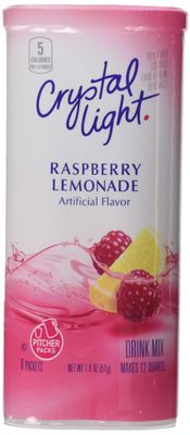 Crystal Light Raspberry Lemonade Drink Mix (Makes 12-Quarts), 1.8-Ounces Canisters (Pack of 4)