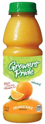 Floridas Natural Growers Pride Orange Juice, 14 Fluid Ounce -- 12 per case.