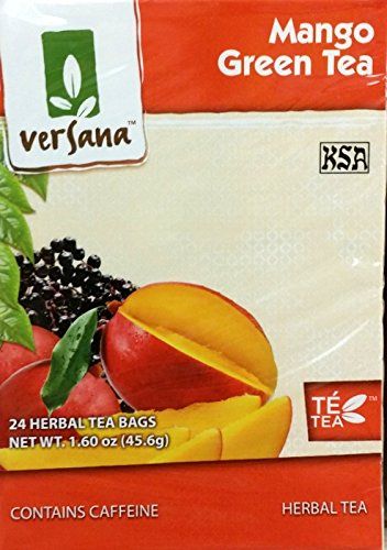 Versana Herbal Tea 24 Tea Bags (Pack of 2) (Mango Green Tea)