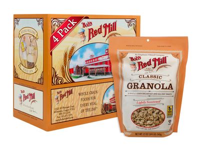 Bob&#39;s Red Mill Natural Whole Grain Granola, 12-ounce (Pack of 4)