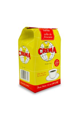 Cafe Crema Ground Puerto Rican Coffee, 14 Ounce Bag (1 Bag)