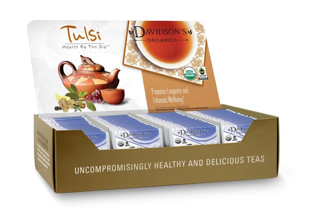 Davidson&#39;s Organics, Tulsi Rooibos Chai, 100-count Individually Wrapped Tea Bags