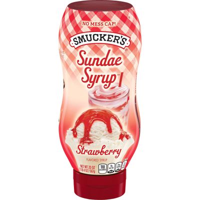 Smucker&#39;s Sundae Syrup Strawberry Flavored Syrup, 20 Ounces (Pack of 12)