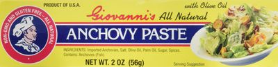 Giovannis Paste Anchovy 2 Ounce, Pack of 3