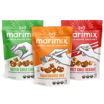 Marimix Savory Snack Mix | 3 Pack | Crunch Baked Sweet &amp; Salty Savory | Plant Based Naturally Gluten Free Whole Grain Fiber | Charcuterie Pretzel Trail Party Mix | No Artificial Ingredients