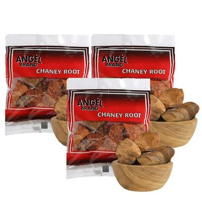 Angel Brand Chaney Root 1.5 oz Pouch Pack of 3 - Jamaican Herbal Tea and Tonic Root - Traditional Ingredient for Health and Vitality.