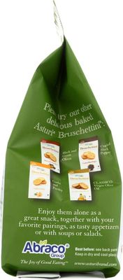 Asturi Rosemary &amp; Olive Oil Bruschettini (Snack Size Italian Bruschetta Toasts), Buy TWELVE Bags and SAVE, Each Bag is 4.2...