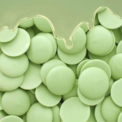 Easter Merckens Light Green Chocolate Melting Wafers Candy 2 Pound Bulk Resealable Bag for Freshness, Dipping, Fountain, Deserts, Baking and More - by KIDU