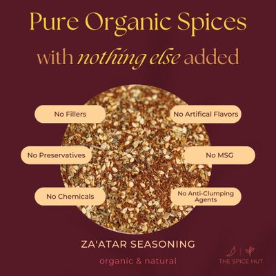Zaatar Seasoning Zaatar Middle Eastern Spice Blend, The Spice Hut, 2 oz