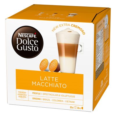 Nescaf Dolce Gusto Cream Set: Latte Macchiato, Cappuccino, Au Lait, 3 x 16 Capsules