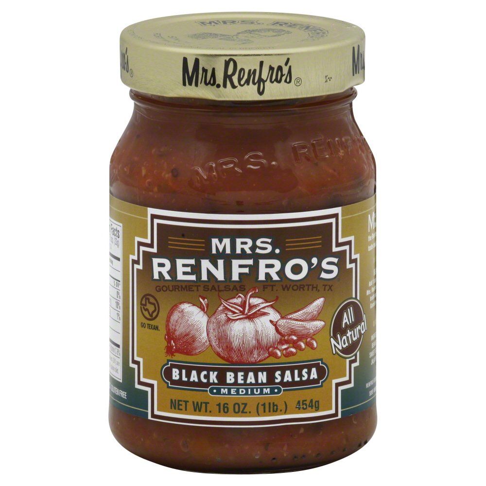 Mrs Renfro Salsa Black Bean, 16 oz