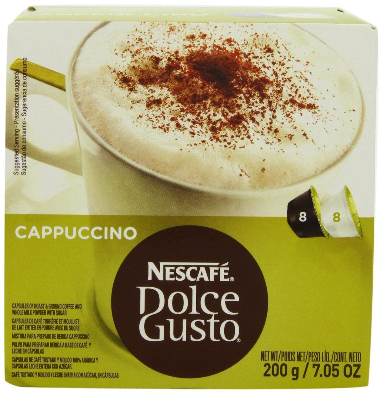 Nescafe Dolce Gusto for Nescafe Dolce Gusto Brewers, Cappuccino, 16 Count