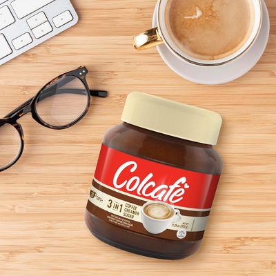 Colcaf 3-in-1 Coffee Mix Jar | Coffee, Cream &amp; Sugar in a Delicious Cup | Cholesterol Free | 100% Colombian Coffee | 13.4 Ounce (Pack of 1)