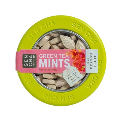 SEN CHA Naturals Green Tea Mints, Pink Dragonfruit, 1.2 oz (Pack of 1)