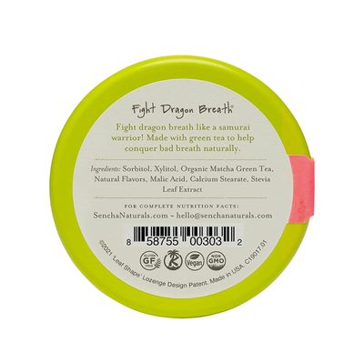 SEN CHA Naturals Green Tea Mints, Pink Dragonfruit, 1.2 oz (Pack of 1)