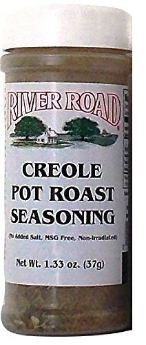 River Road Creole Pot Roast Seasoning, 1.33 Ounce Shaker (Very Low Salt, No MSG Blend)