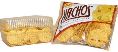 Gehl&#39;s Tortilla Chips with Plastic Trays, 3-Ounce (Pack of 30)