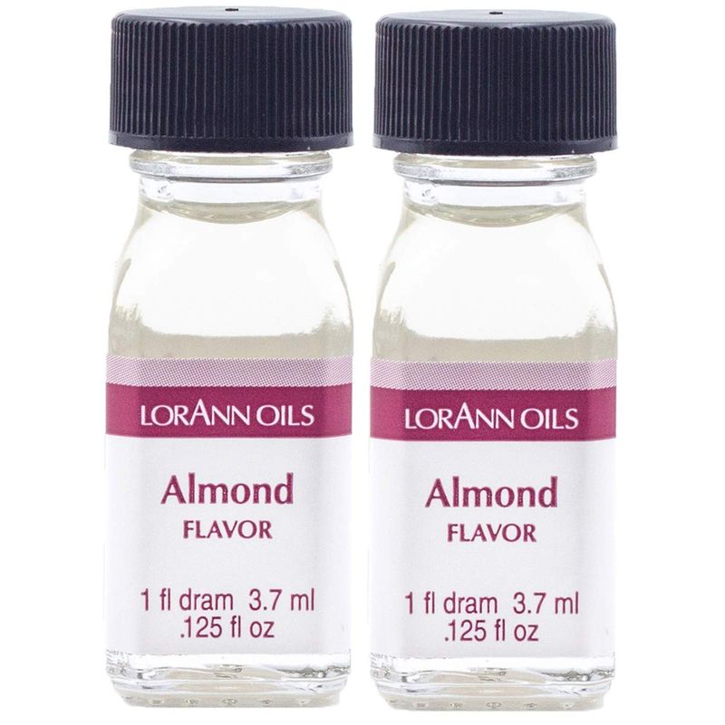 LorAnn Almond SS Flavor, 1 dram bottle (.0125 fl oz - 3.7ml - 1 teaspoon) - 2 pack