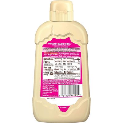 Smuckers Unicorn Magic Shell Smucker`s Topping Freezes In Seconds (1) 7.25 oz Bottle
