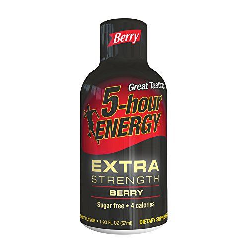 5 Hour Energy Shot Extra Strength Berry- 12 Pack of 2 Ounce Bottles