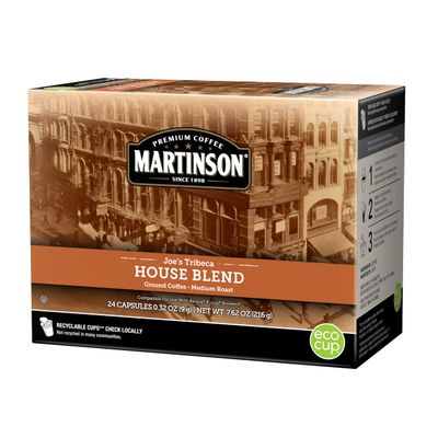 Martinson House Blend, Medium Roast Coffee, Keurig K-Cup Brewer Compatible Pods, 24 Count (Pack of 1)