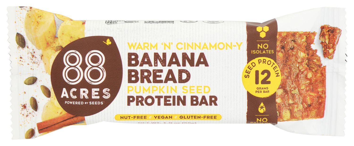 88 ACRES Banana Bread Seed Protein Bar, 1.9 OZ