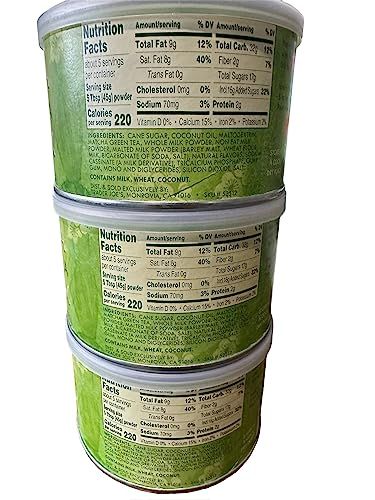 Trader Joe's Matcha Green Tea Latte Mix (Pack of 3)