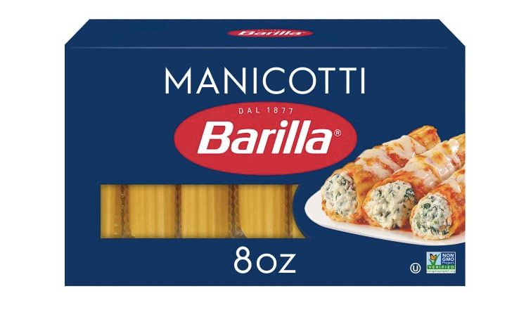 Barilla Manicotti Shells - 8 oz