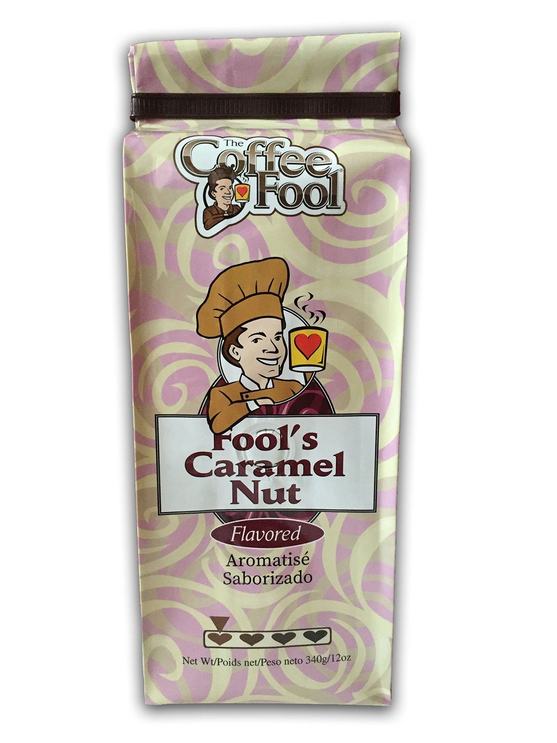 Coffee Fool&#39;s Decaf Caramel Nut (Coarse Grind)