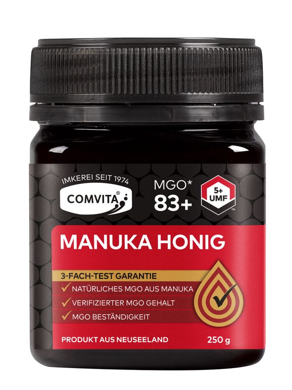 Comvita Certified UMF 5+ (MGO 83+) Raw Manuka Honey, Non-GMO Superfood for Daily Wellness, 8.8 oz