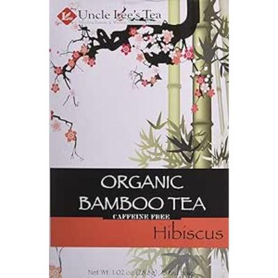 Uncle Lee&#39;s Tea Organic Tea, Bamboo Hibiscus, 1.02 Ounce, 18 Count