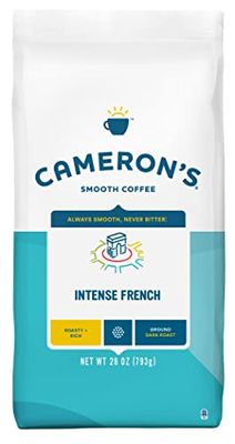 Cameron&#39;s Coffee Roasted Ground Coffee Bag, Intense French, 28 Ounce, (Pack of 1)