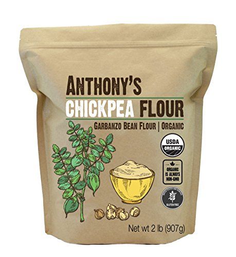 Anthony&#39;s Organic Chickpea Flour, Garbanzo Bean Flour, 2 lb, Gluten Free, Non GMO
