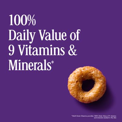 Multi Grain Cheerios Heart Healthy Cereal, 12 OZ Large Size Cereal Box