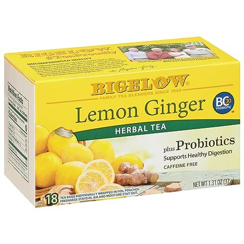 Bigelow Tea, Herb Plus Lemon Ginger, 18-Count Tea Bags (Pack of 6) by Bigelow Tea