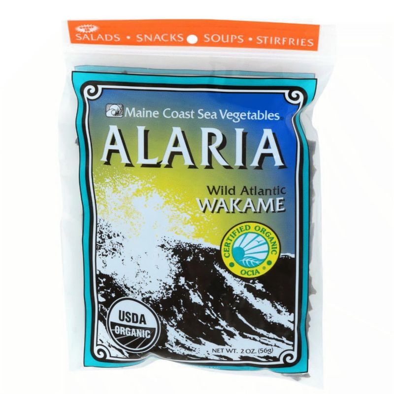 Alaria Whole Leaf 2 oz Bag - Wild Atlantic Wakame - Organic Seaweed