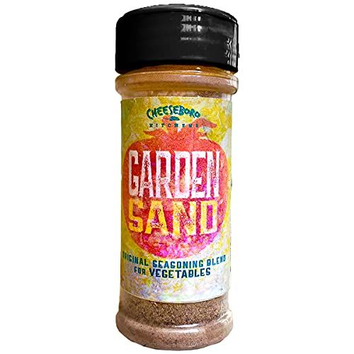 CHEESEBORO KITCHENS Garden Sand  Original Seasoning Blend for Veggies, Salads | Use Before, During, or Cooking | Low Sodium, Calorie Free, Fat Free, Cholesterol Free, Sugar Free | 3 oz (Pack of 1)